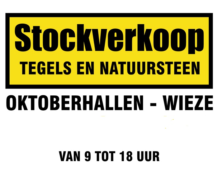 Stockverkoop tegels en natuursteen november (hal B)