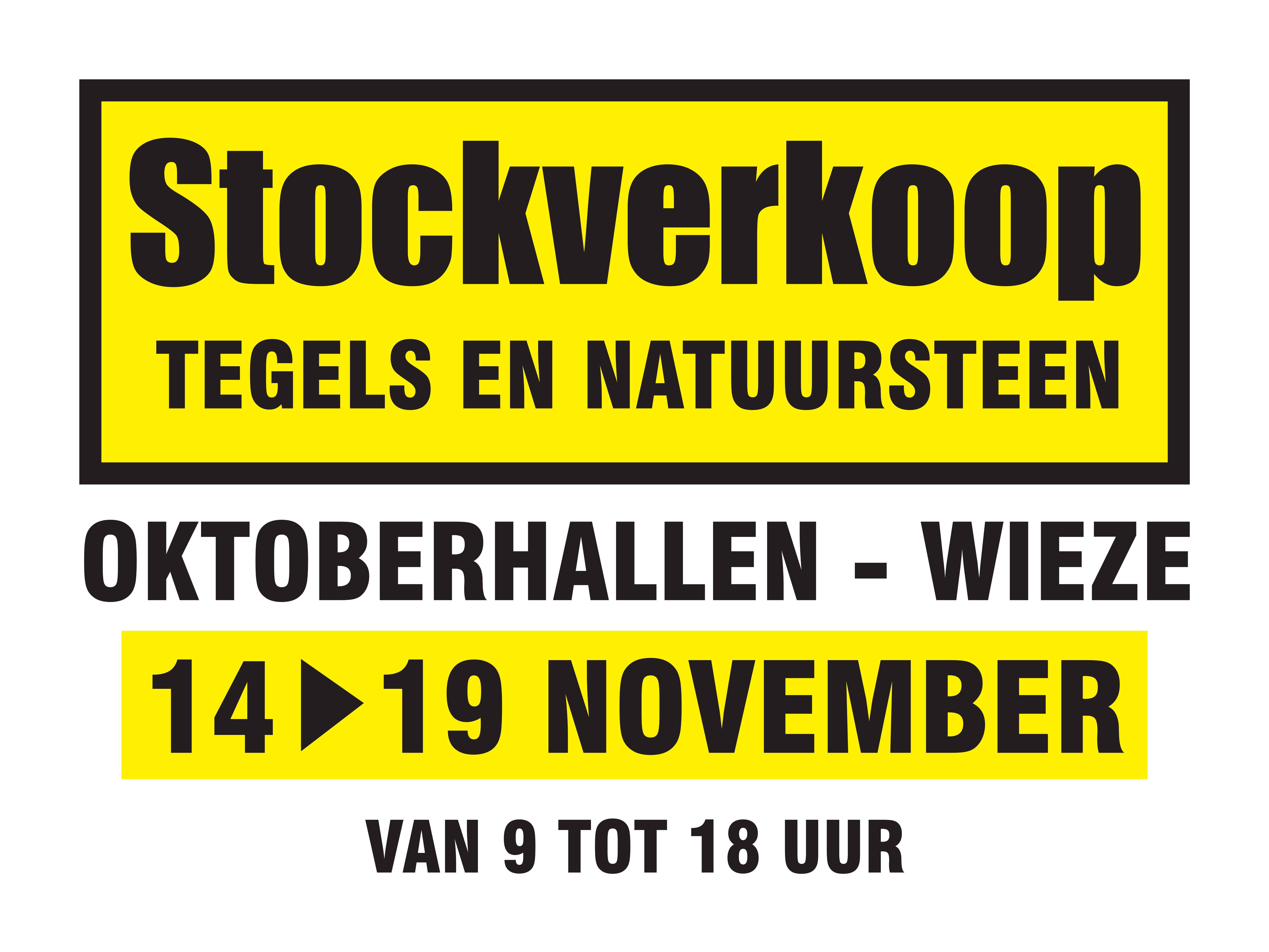 Stockverkoop tegels en natuursteen (hal B)
