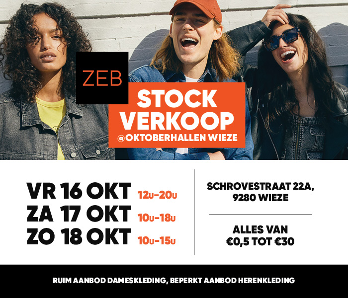 ZEB Stockverkoop herfst editie (hal A) 